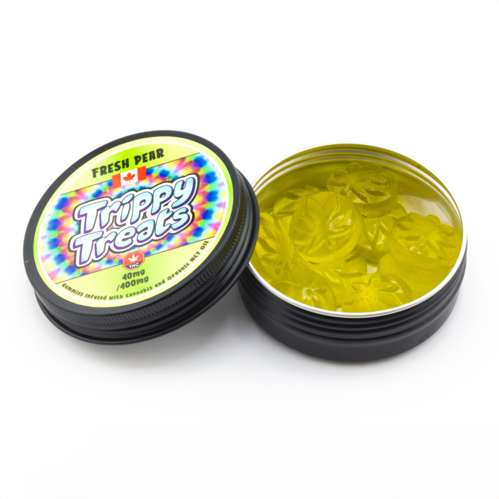 Trippy Treats - THC Gummies - Fresh Pear (10 x 40mg THC) - Image 2