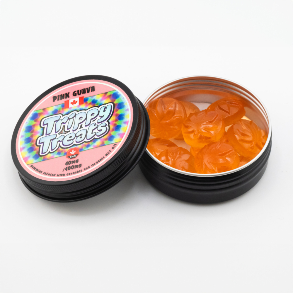 Trippy Treats - THC Gummies - Pink Guava (10 x 40mg THC) - Image 2