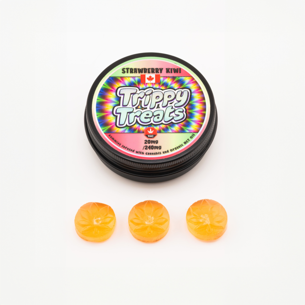 Trippy Treats - THC Gummies - Strawberry Kiwi (10 x 20mg THC)