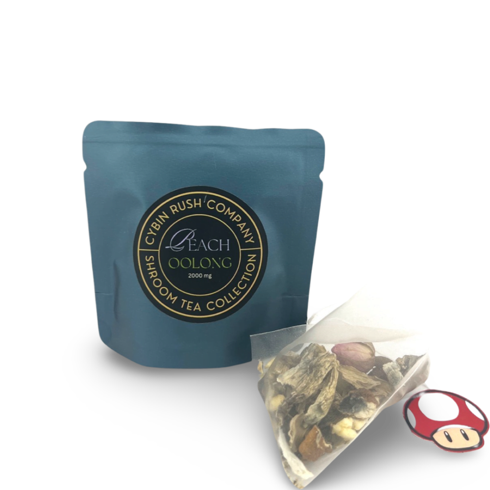 CybinRush - Magic Mushroom Tea - Peach Oolong (2000mg) - Image 2