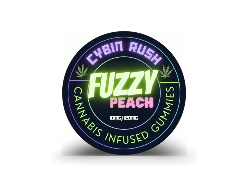 CybinRush - Cannabis Infused Gummies - Fuzzy Peach (12 x 10mg / 20mg THC)